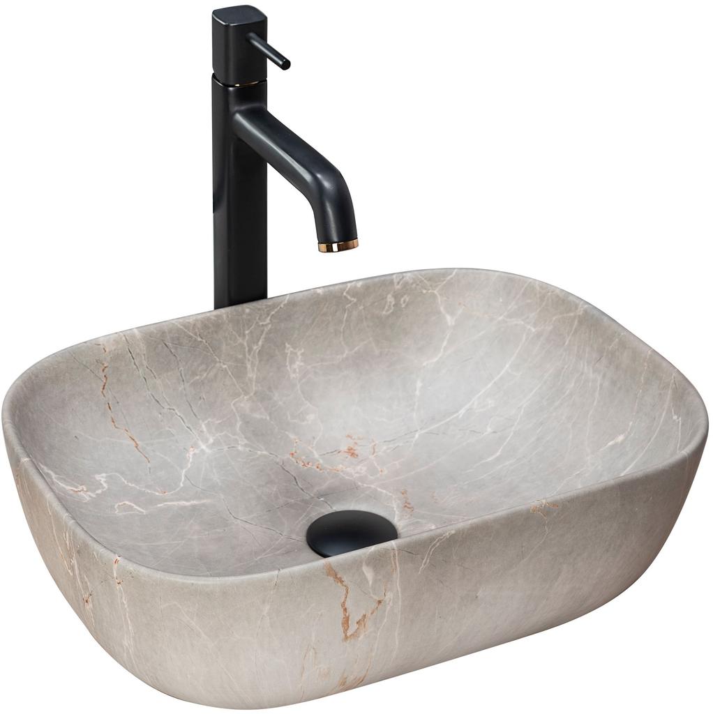 Lavabo livia beige opaco - da appoggio sku rea-u3802