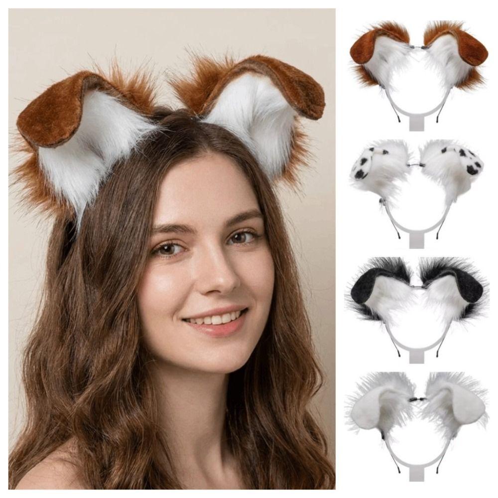 Furry Gothic Headband Animal Lolita Ears Headwear Practical Cosplay Headband Children
