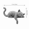 Enfeite de Gato Dormindo Impresso em 3D Estátuas Decorativas Criativas de Gato Decorações de Gato para Mesa Uso em Desktop