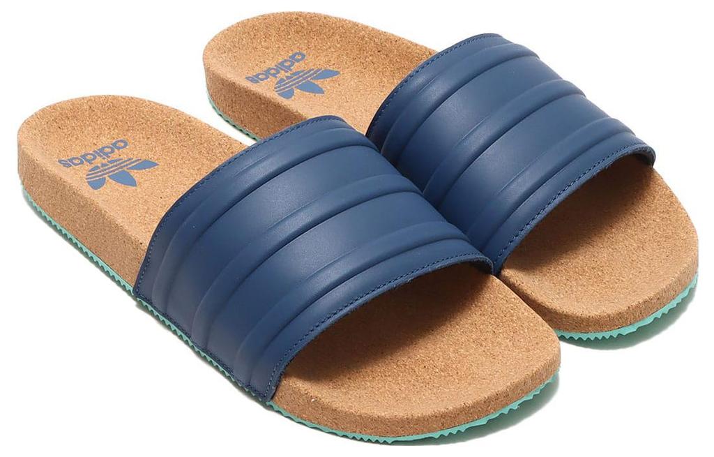 adidas Adilette Premium Slides 'Cork Pack - Night Indigo' GZ0061