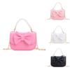 Kid Girl Single Shoulder Bag Pu Material With Stitching Design For Daily Use