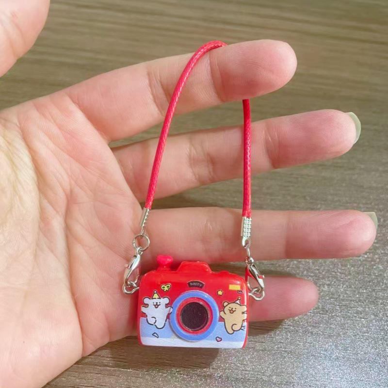 Dollhouse Miniature Cartoon Dog Crossbody Camera Bag for OB11 Doll