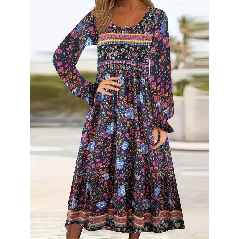 Женское весеннее платье с принтом — фото 5