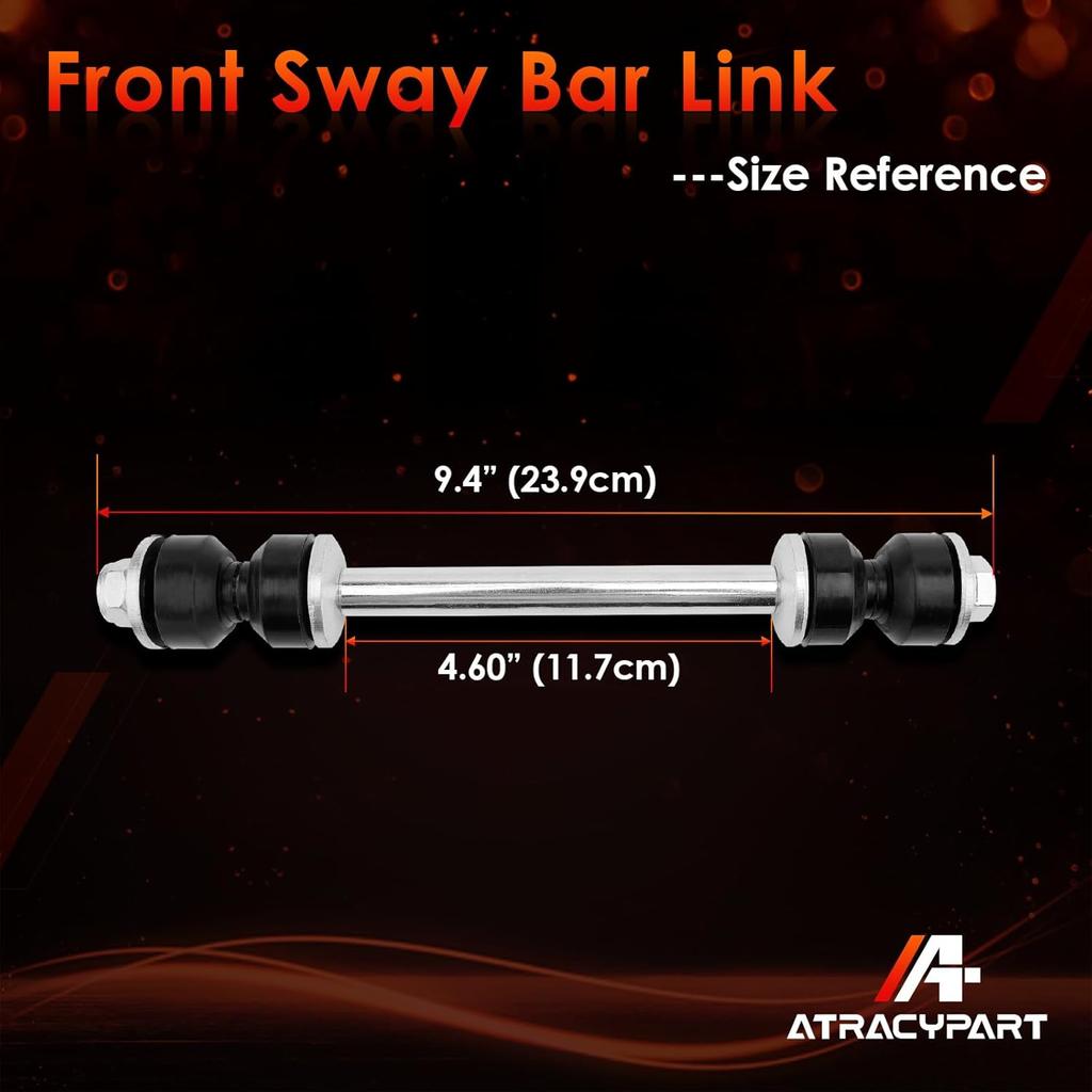 K80631 Front Sway Bar Stabilizer End Links 2 PCS, Compatible With Chevy Silverado Avalanche Suburban Tahoe Astro Express GMC Sierra Savana Yukon XL