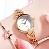 Korean Fashion Student Quartz Watch, Trendy Girlfriend Small Dial Women'S Watch, Exquisite Diamond-Encrusted Women'S Watch