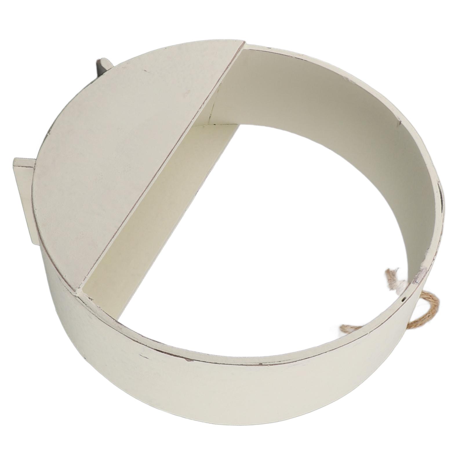 Indoor Wall Hanging Circular Planter Rustic   Round Wooden Hanging Planter for  s