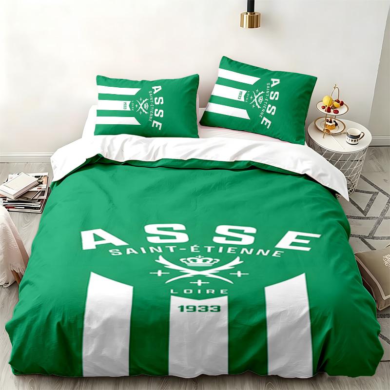 AS Saint Etienne 3pc set Perfect for bedroom use Comfortable bedding set includes a duvet cover and two pillowcases Ideal birthday or Christmas gift