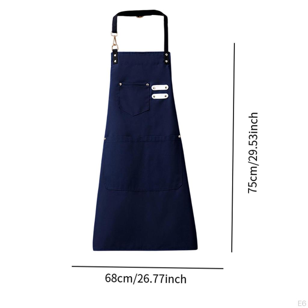 Chef Bib Apron Cooking Kitchen Multifunctional Washable Women Men Adjustable for Baking Cafe