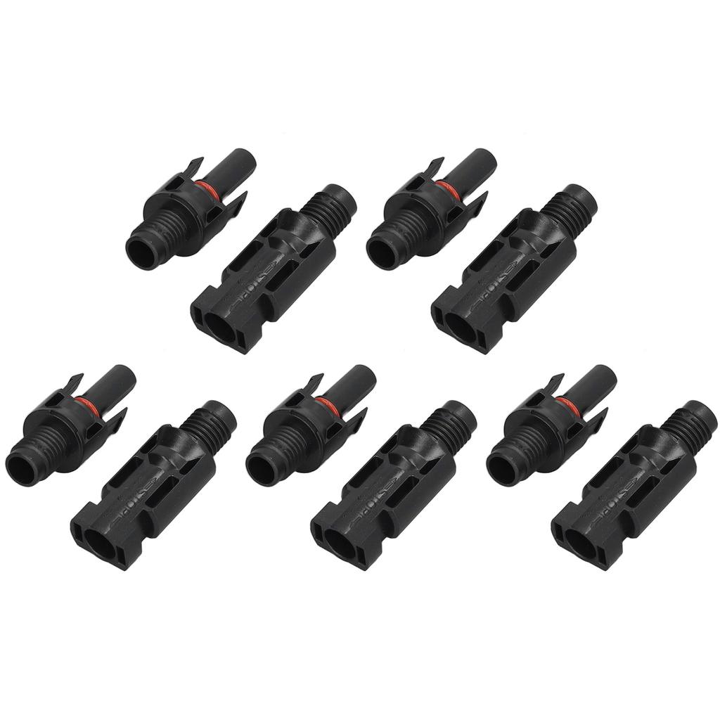 5 Sets Solar Branch Connectors UV Protection Male Female Header Board End Connector