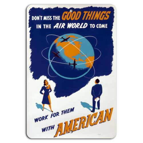 

Discover Good Things in the Air World with AmericanAluminumtin sign 20x30cm（7.8x11.8inch）