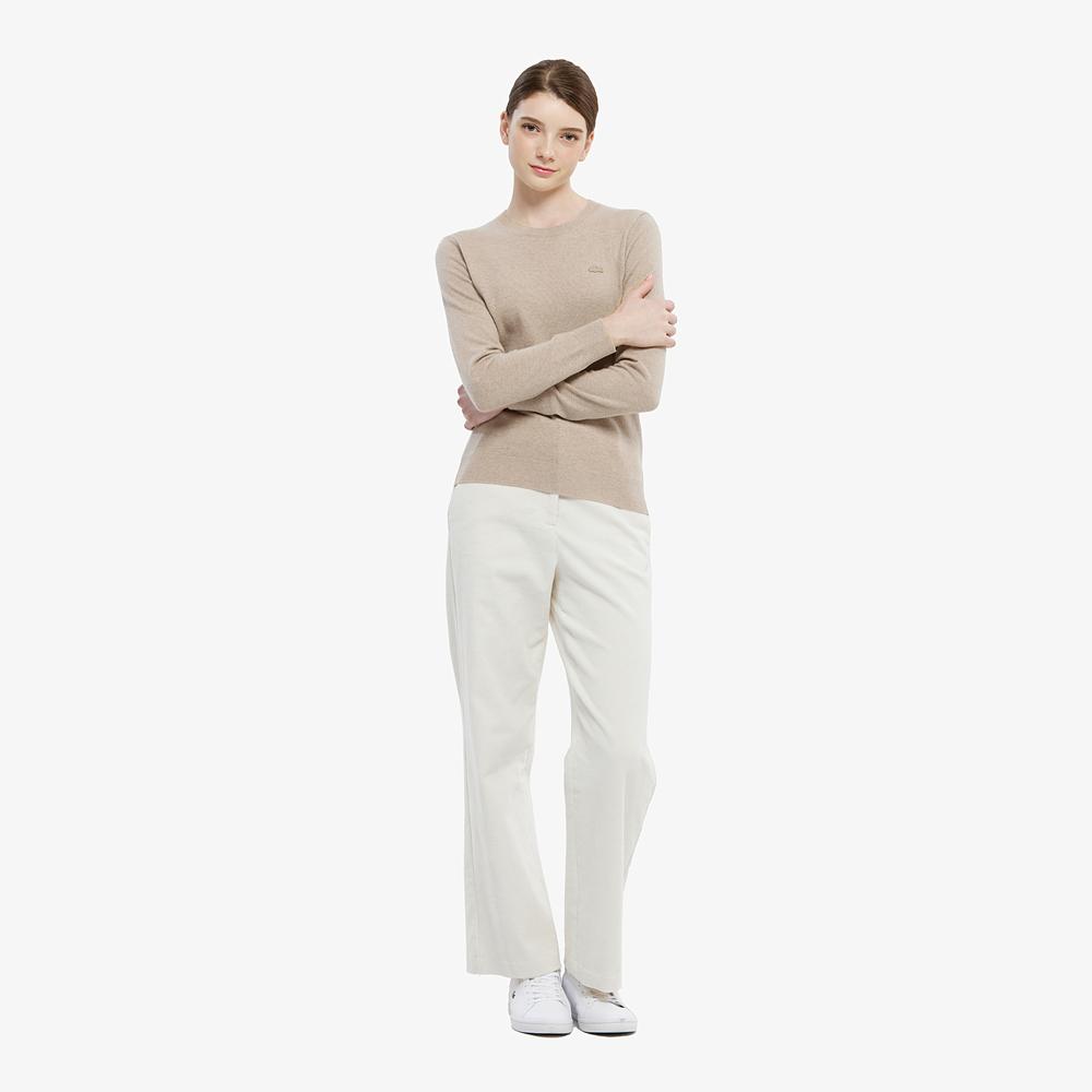 LACOSTE Women'S Basic Crew Neck Sweater Af294E-55N 02S