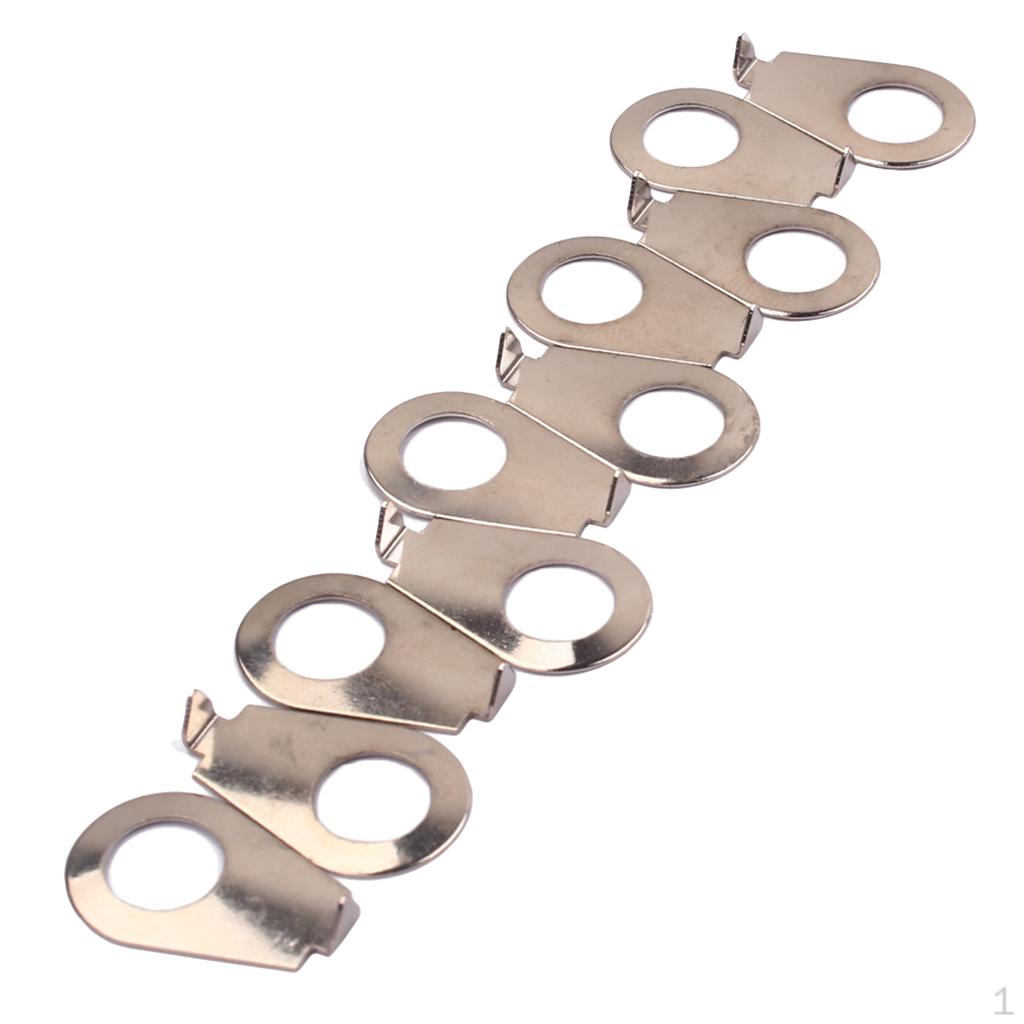 10 Pieces 8 . 4mm Guitar Knobs Pointer Plate Knob Indicator chrome
