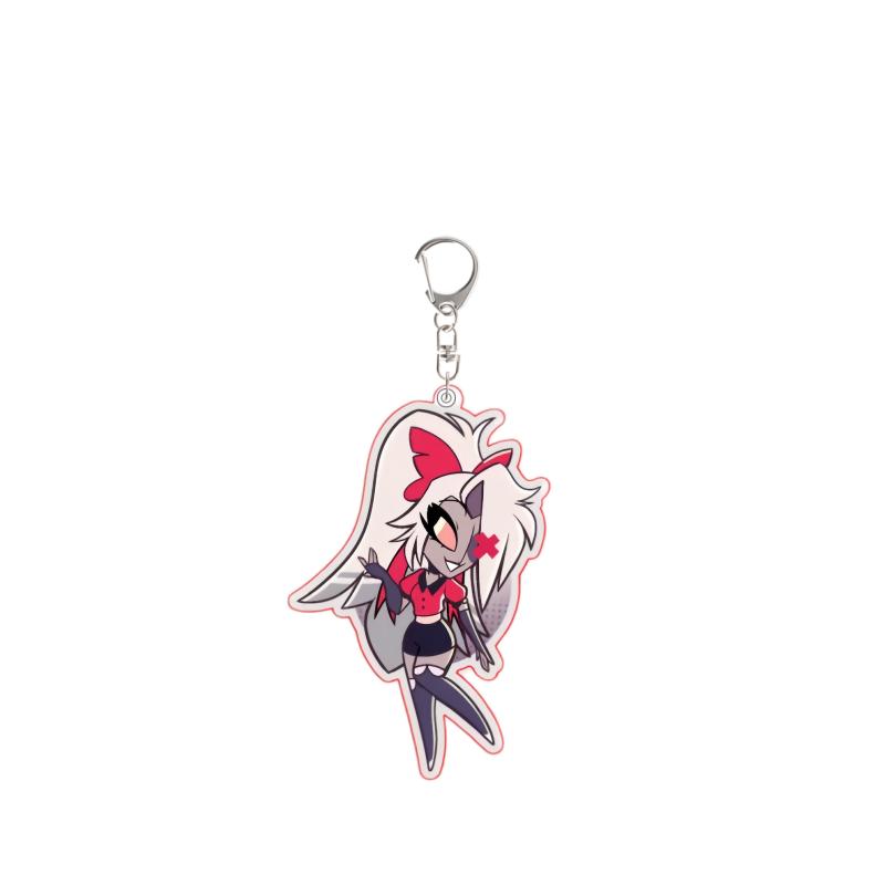 Portachiavi Acrilico 5CM Vox Charlie Morningstar Vincent Velvet Emily Abel Decorazione Zaino Periferica Anime Ciondolo Regalo
