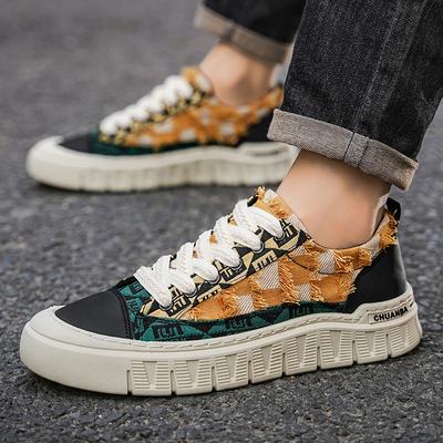 Fashion Hot Retro Vulcanize Shoes Men Breathable Leisure Shoes For Men Lightweight Flat Casual Canvas Sneaker Men Zapatos De Lona