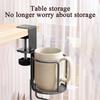 Rotating Table-side Cup Holder Office Desktop Fixed Cup Holder Non-Slip Adjustable Water Bottle Stand Clip On Cup Holder