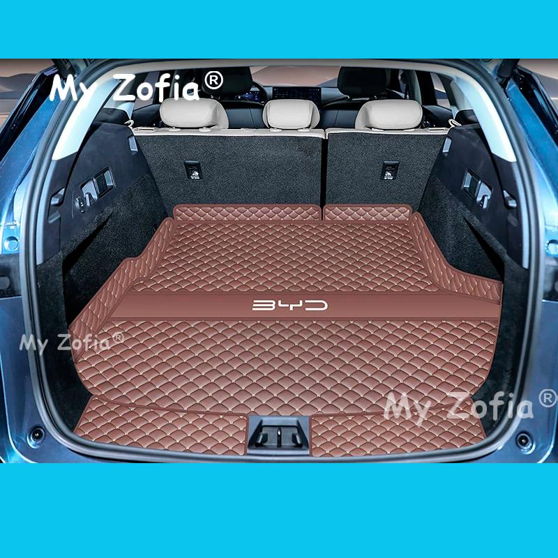 For BYD SEAL 6 DM-i Touring 2025 2026 Car Boot Mat Rear Trunk Liner Cargo Protection Leather Mat Modification Accessories
