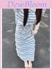 Lolita Style Knit Set With Overtheknee Skirt For Summer Casual Womens Fashion