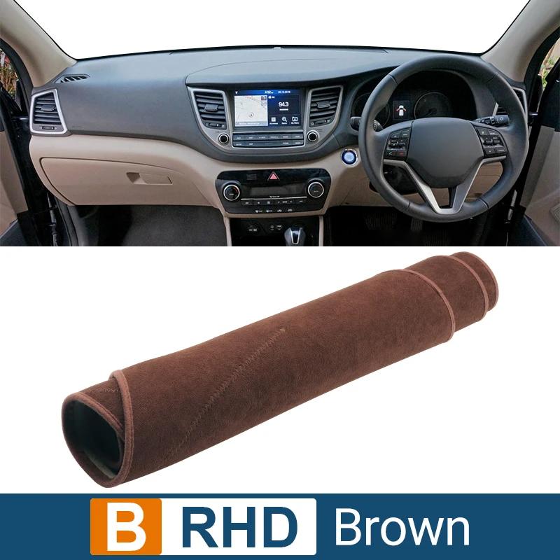 Car Dashboard Cover For Hyundai Tucson TL 2015 2016 2017 2018 trument Desk Sun Shade Mat Dash Non-slip Pad Accessories