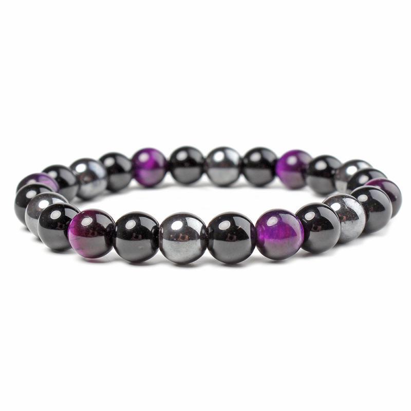 2020 Hot Selling 8mm Magnetic Tiger Eye Beaded Health Bracelet