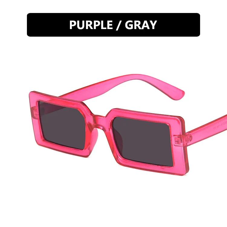 Women Sunscreen Glasses Square Trendy Sunglasses Retro Street Photo Holiday Fluorescent Green Fashion Small Frame Sun Glasses