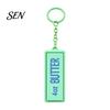 Colorful Backpack Ornament Butter Bar Fidget Keychain, Clicker Toy for Stress Relief, Cute Portable PLA Accessory Macaron Color Bag Charm, Novelty