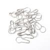 100Pcs Metal Safety Pins Gourd Pear Shaped Bulb Pins Clips Knitting Stitch Marker Tag Hangtag Pin Fastener Craft DIY Accessories