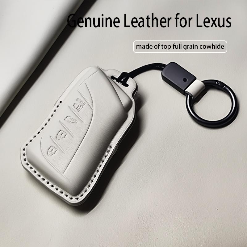 Genuine Leather Car Smart Key Case Cover Fob for Lexus NX ES UX US RC LX GX IS RX 200 250h 350h LS 450h 260h 300h UX200 Keychain
