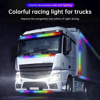 Truck Colorful Streamer Marquee LED Light Strips With Remote Control 2.4m/7.87ft