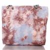 Modern Beach Bag In Batik Look with Zipper