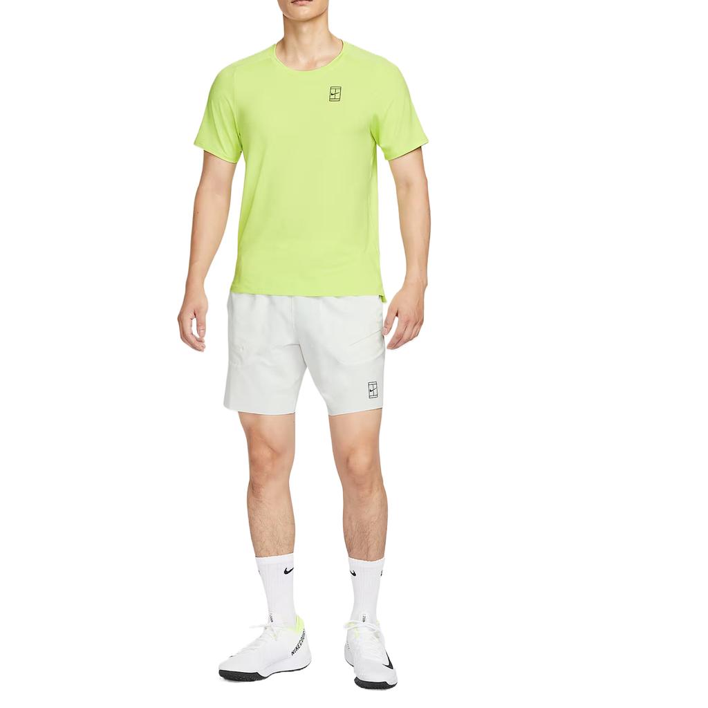 Nike Dri-FIT Comfortable Short Sleeve Round Neck Tennis Shirt Men tops Green FZ6911-736