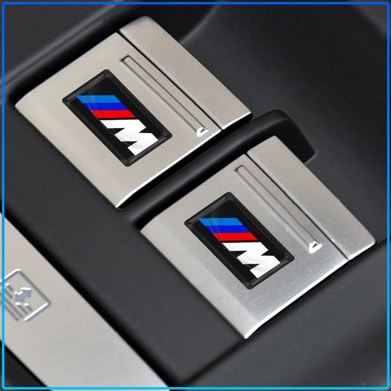 10Pcs Carbon Fiber Steering Wheel Car Logo Emblem 3D Stickers For BMW Mercedes benz Alfa Romeo Dodge Renault Mini Mazda Opel Toyota Ford Jeep Honda