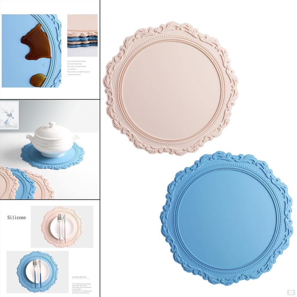 Elegant Table Placemats for Dining Room Decor - Set of 4