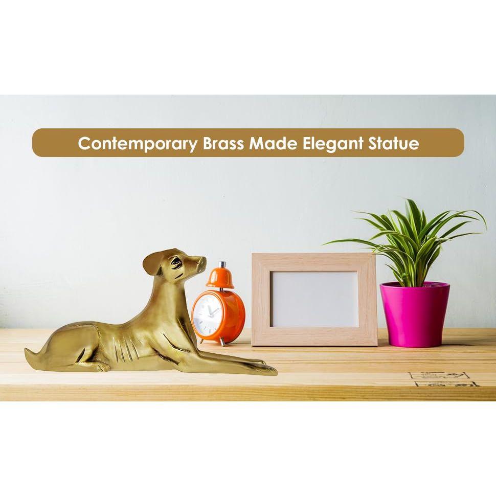 Hundestatue aus Messing | Höhe ca. 11 cm. | Vastu-Idol für Zuhause und Büro | Zonenplatzierung-ESE|