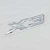 New 3D ABS Chrome Black Matte X3 Logo Nameplate Sticker Rear Trunk Emblem Badge Decals For BMW F25 E83 G01 M40i Car Accessories Tu2
