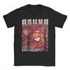 Novelty EVA Asuka T Shirt Unisex Round Neck Short Sleeve Tops Anime Manga Cute Girl Cotton Summer Top Tee