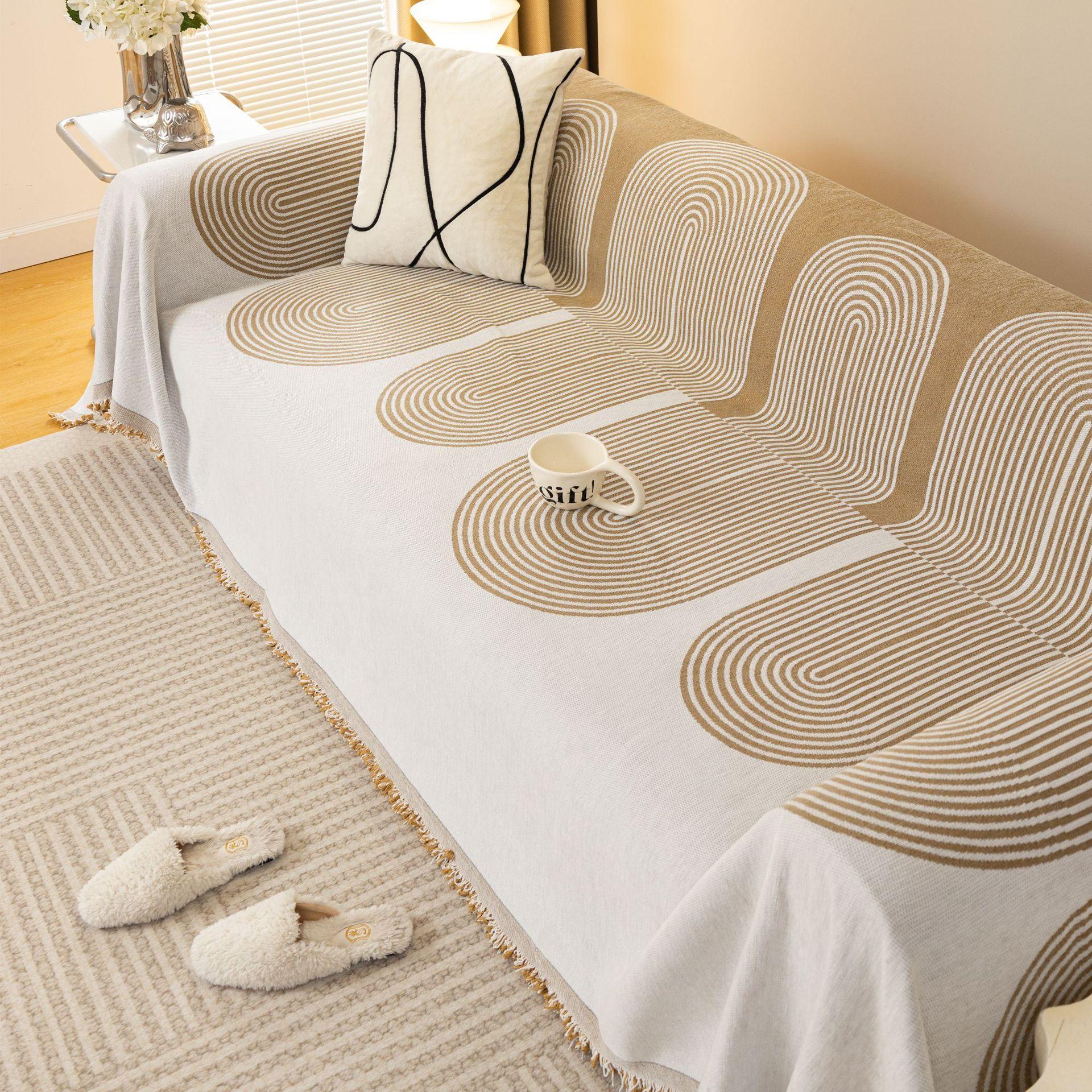 

Чехол для дивана Four Seasons Universal Sofa Towel Anti Scratching Nordic Internet Celebrity Full Covered Universal All-Inclusive Sofa Cover Ins 180*130cm