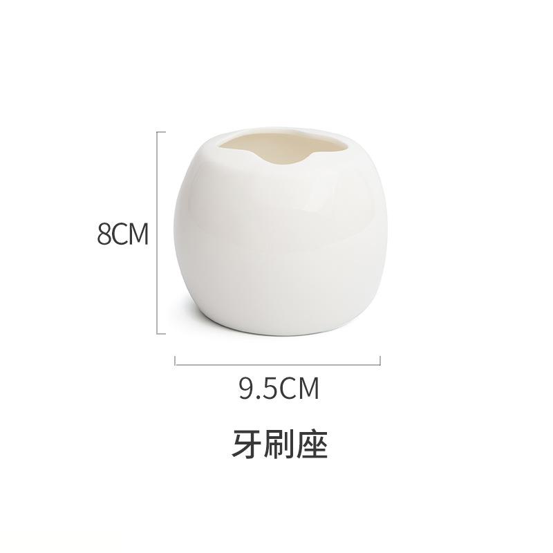 European Color Ceramic Bathroom Set Tooth Brushing Cup Lotion Bottle Soap Dish Bathroom Accessories Couple Mouthwash Cup Gifts