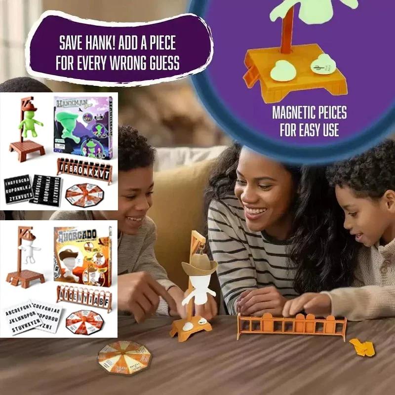 Lustiges magnetisches Galgenmännchen Mystery-Wortspiel 2-Personen-Herausforderungsspiel Magnetisches *&Galgenmännchen Mystery Familien^ Sammelspiel Spielzeug# Weihnachten
