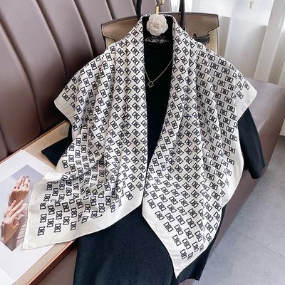 Fashionable Big Scarf Scarf Scarf Spring and Autumn Summer Scarf Sun Protection and Literary Age-reducing Scarf for Women