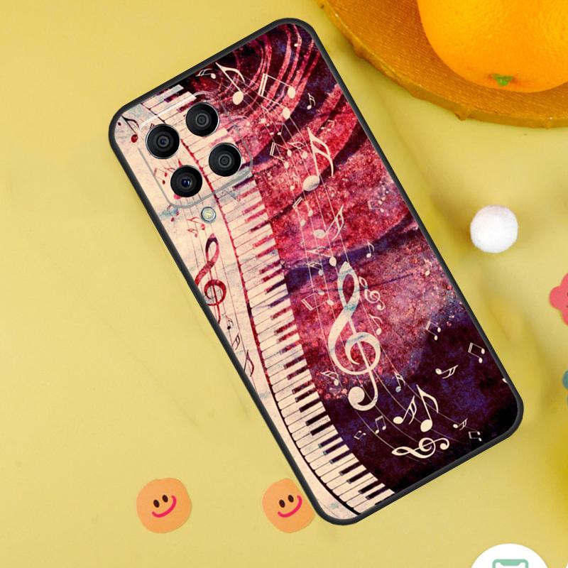 Piano Keys Musical Case For Samsung Galaxy M35 M33 M21 M31 M16 M36 M56 M53 M13 M12 M32 M52 M15 M55 M14 M34 M54