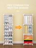 DIY Assembly Shoe Rack, Plastic Shoe Cabinet, Storage Artifact, Dust-Proof, Large Capacity, Space Saving