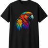 Colourful Parrot Bird Mens Womens T-Shirt Ornithology Unisex Novelty Gift Tee