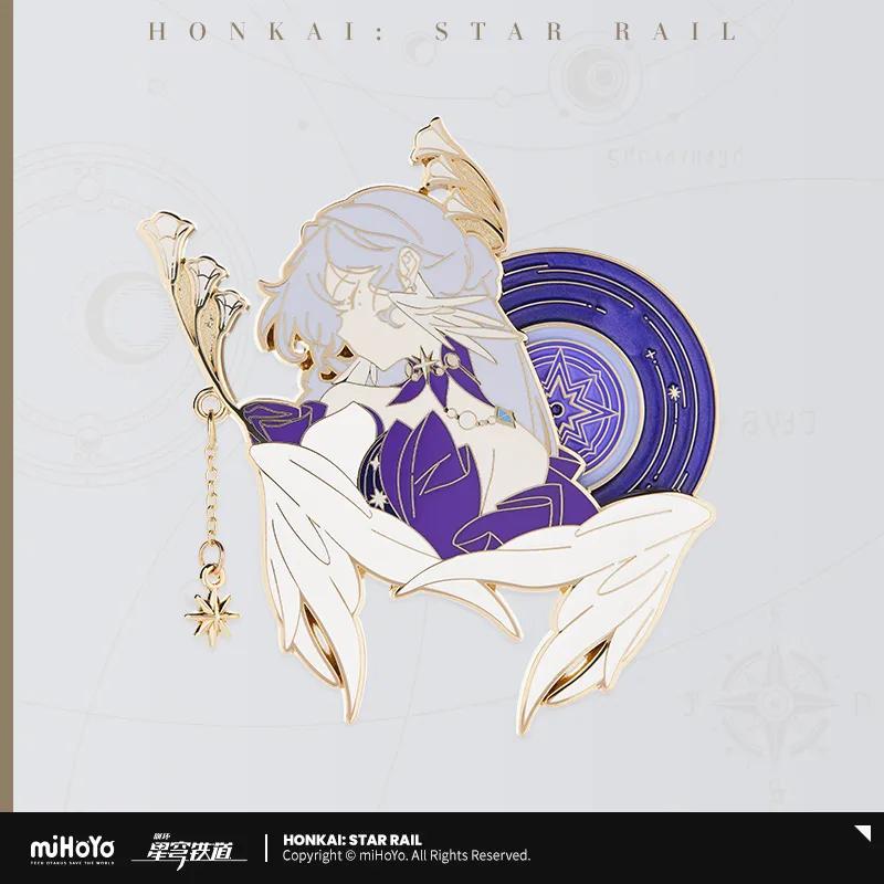 

Sunsyea Honkai Star Rail Official Merch miHoYo Original Authentic Robin Impression Badge Keychain Bracelet Ring Set