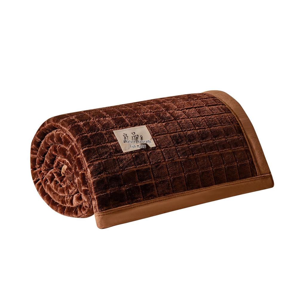 Thickened Jacquard Velvet Winter Bed Sheet & Blanket for Single Dorms 300g