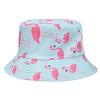 Hat Versatile Style Flamingo Print Womens Sunshade Fishermans Hatscaps