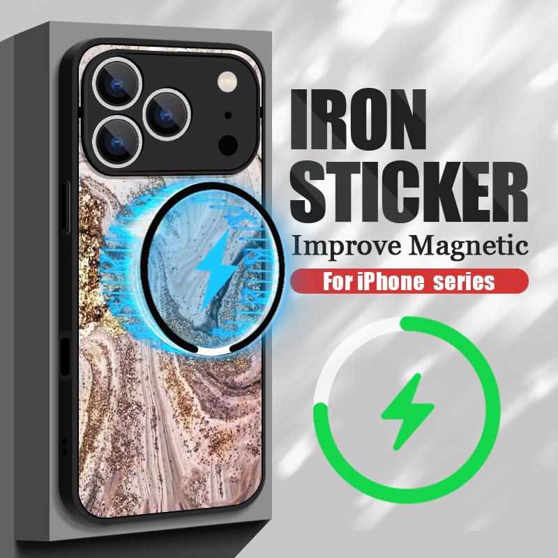 Colorful Marble Case For iPhone 17 Pro Max Case iPhone 16 15 14 13 Pro Max 17E Magnetic For Magsafe Thin Ring Hybrid TPU+PC Matte Cover