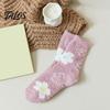 Warmth Retaining Sleep Socks Coral Fleece for Women, Soft Thermal Crew with Non-Binding Winter Gift Cold Feet Top, Fuzzy Cute Prints Autumn Velvet