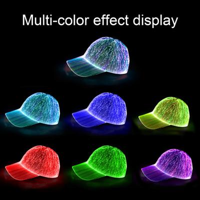 LED Şapka Light Up beyzbol şapkası Flaş Glow Şapka USB Şarj Edilebilir Hip-Hop Aydınlık Şapka Cadılar Bayramı Yanıp Sönen Kap
