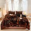 3PCS Retro Totem Ethnic Style Printed Coreless Bedding Set Soft Dormitory Bedroom Multiple Sizes Decoration Machine Washable