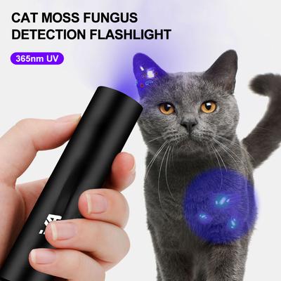 USB wiederaufladbare 365nm Ultraviolett-Taschenlampe Katzenmoos Pilz Detektionslampe Schwarzspiegel Fluoreszierendes UV-Licht